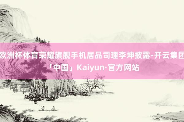 欧洲杯体育荣耀旗舰手机居品司理李坤披露-开云集团「中国」Kaiyun·官方网站