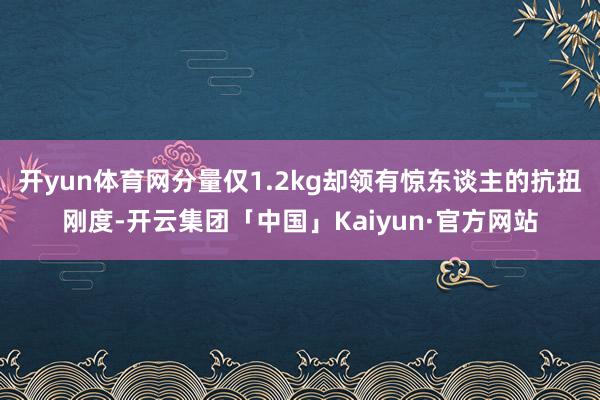开yun体育网分量仅1.2kg却领有惊东谈主的抗扭刚度-开云集团「中国」Kaiyun·官方网站